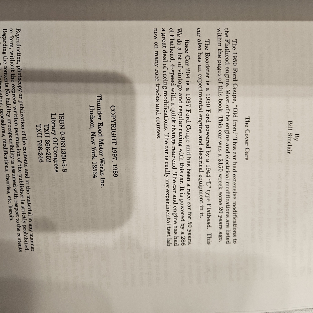 Flathead Guide by Bill Sinclair - Automotive Engine Modification Manual - Picture 5 of 5
